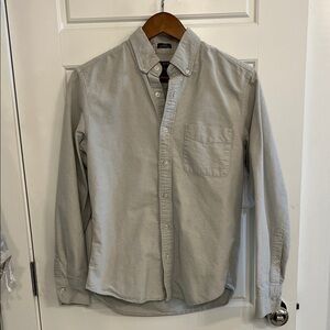 Men's J. Crew Gray Button-Up Shirt